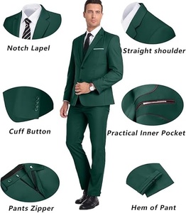Men athletic fit <b>pant</b> coat suit stretch fabric modern business wear modern slim fit coat <b>pant</b> suit - Product Image 4