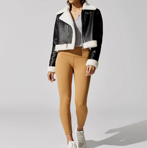 Vestes en cuir véritable de haute qualité pour femmes, vestes en cuir PU, manteaux en fausse fourrure, pour l'extérieur et l'hiver - Product Image 3