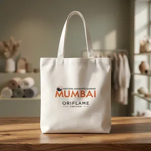 Meilleur sac fourre-tout en toile écologique 16x14x4 pouces, sac de courses réutilisable naturel pour l'épicerie, la vente au détail et l'emballage de cadeaux - Product Image 1