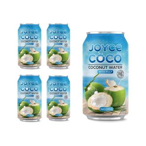 COCO JOYCE Lata de 330ml (enlatada) Agua de coco Sabor original Sin azúcar Sin conservantes Proveedor de etiqueta privada de Vietnam - Product Image 5