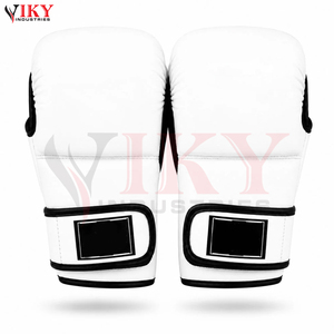 Équipement d'entraînement d'arts martiaux durable, léger et tendance, fabrication OEM/ODM, gants de combat MMA personnalisés avec bordure blanche et noire - Product Image 2