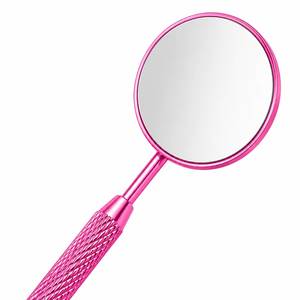Outil miroir rose pour extensions de cils avec poignée texturée pour une application précise - Product Image 2