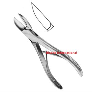 คีมตัดกระดูกสแตนเลสแบบแมนนวล BISONS Liston ขนาด 17 ซม. คุณภาพสูง ได้รับการรับรองมาตรฐาน CE เครื่องมือผ่าตัดกระดูก - Product Image 1