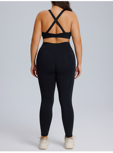 Ensembles de fitness actifs grande taille 2026 pour femmes – Tenues 2 pièces : Leggings de yoga taille haute et soutien-gorge de sport – Vêtements de sport respirants - Product Image 3