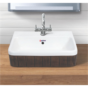 อ่างล้างหน้าเซรามิคทรงสี่เหลี่ยมคุณภาพสูงรุ่นใหม่ล่าสุดพร้อมจำหน่าย - Product Image 1
