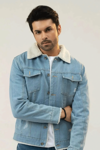 Men Denim <b>Jacket</b> - Blue - Product Image 2