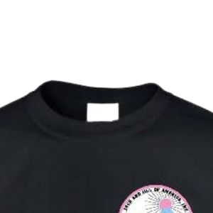 T-shirt noir à manches courtes et col rond pour tout-petit avec petit motif graphique, idéal pour la maternelle et le quotidien, vêtement confortable - Product Image 2
