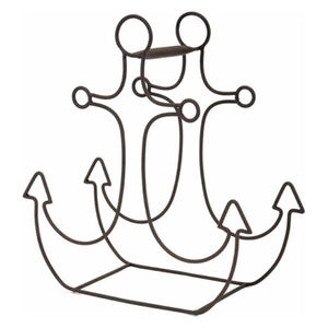 Moderno Botellero Metálico Independiente con Soportes, Acabado Cromado Elegante y Diseño de Correa de Cuero Negro para Almacenamiento y Exhibición de Vino - Product Image 4