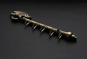 Stylish Modern Antiqued Axe Head Zinc Alloy Wall-Mounted 5-Hook <b>Key</b> <b>Hanger</b> for Bedroom Home Office Use-Durable Eco-Friendly - Product Image 3