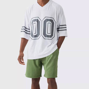 Uniforme Deportivo Personalizado de Alta Calidad, Cosido, para Hombre, Talla Grande, Manga Corta, Ropa Urbana, Uniforme de Fútbol Americano - Product Image 4