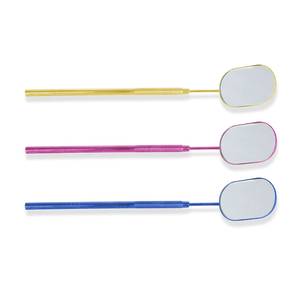 Fashionable Eye Makeup <b>Mirror</b> Powder <b>Magnifying</b> Feature Wall Mounted Stainless Steel Square Reflective Surface Gold Pink Blue - Product Image 6