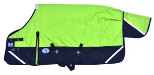 2023 Venta caliente verde 1200D Invierno Turnout Alfombra Caballos Cuello estándar Forro de nailon Fleece Ripstop Dressage Uso Logotipo personalizado Indio - Product Image 6