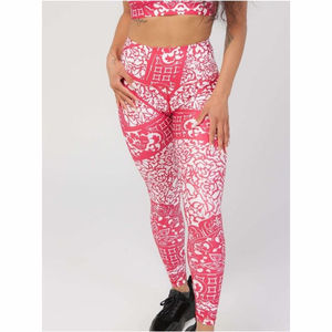 Leggings ajustados de alta calidad para mujer, pantalones apilados más populares con logotipo de fábrica elegante en la cintura - Product Image 1