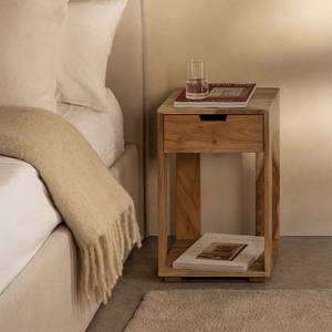 Mesita de noche Vandana Amber Balance Square 35x35 cm en madera Leduc - Product Image 1