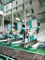 Machine d'emballage de riz semi-automatique de 5 à 25 kg avec système de pesage et d'ensachage