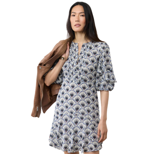 Vestido Mini Estampado para Mujer, Cuello Cuadrado, Estilo Casual - Product Image 4