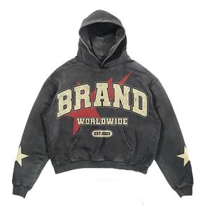 Survêtement pour hommes fabriqué sur mesure, style évasé, délavé à l'acide, avec impression sérigraphiée, pantalon de survêtement et ensemble de jogging - Product Image 5