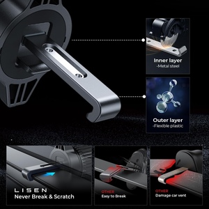 LISEN, reproductor de <span class=keywords><strong>CD</strong></span> para coche mejorado, soporte magnético para teléfono, soporte para teléfono para navegación <span class=keywords><strong>GPS</strong></span> con iPhone 16/15 Pro Max Plus - Product Image 5