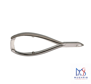 Cuticle Nipper 12 cm, <b>Box</b> Joint, D/Spring with <b>Lock</b> Sharp Tip Wide Jaw Opening <b>for</b> Thick Nails Adult Use - Product Image 6