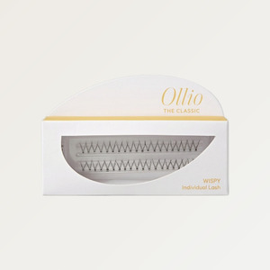 Pestañas clásicas Ollio The Classic Individual Eyelashes Single Pack - Wispy 10mm, extensiones de pestañas postizas de 10 mm - Product Image 2