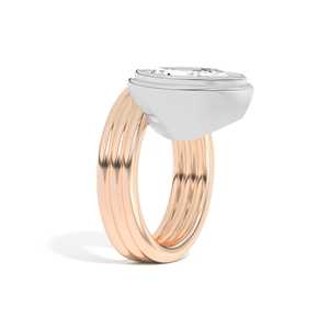 Anillo Espiral Personalizado con 2 Quilates de Diamantes Marquise Cultivados en Laboratorio, Oro Sólido de 14K/18K, Banda Ancha con Engaste de Bisel, Venta al por Mayor, Certificado IGI, Precio de Fábrica - Product Image 6