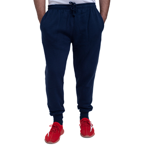 High Quality Men's 100% Cotton Casual Straight Knitted Flat Front 350 GSM <b>Trouser</b> <b>Elastic</b> <b>Waist</b> Breathable Eco-Friendly Quick - Product Image 3