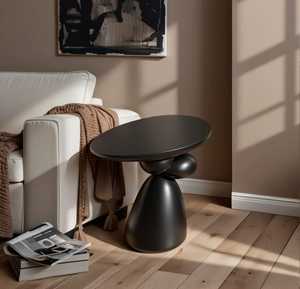 Mesa de centro moderna con base escultural para sala de estar, mueble decorativo - Product Image 5