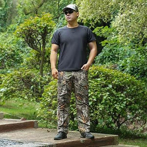 Pantalones Cargo Tácticos Resistentes al Agua para Hombre, Pantalones de Trabajo para Senderismo al Aire Libre, Bolsillos Multifuncionales, Ligeros y Elásticos - Product Image 5