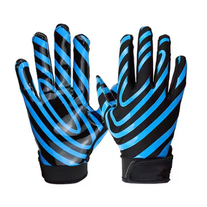 Secure Closure Custom Design American Football Gloves Sportswear Wholesale Performance Men Adult <b>Game</b> American Football Gloves - Product Image 3