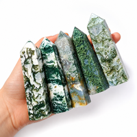 Tour d'obélisque en cristal vert, pointe de pierre précieuse polie, cristal de guérison, décoration, cadeau de méditation, Reiki, fournisseur en gros, export 4