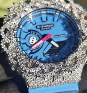 Reloj Blue Thorn Iced Out para Hombre, Joyería Hip Hop, Reloj de Lujo con Incrustaciones de Moissanita - Product Image 3
