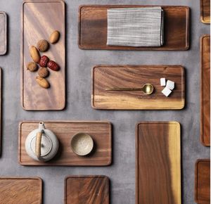 Plateau de service artisanal en bois fait main avec finition naturelle pour collection de décoration intérieure haut de gamme - Product Image 3