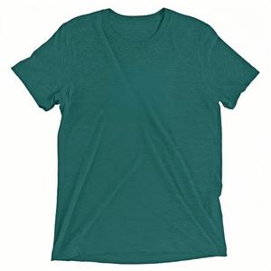 Camiseta de Marca para Hombre, 50% Poliéster, 25% Algodón, 25% Tri-Blend, Color Liso, con Logotipo Personalizado, Venta al Por Mayor - Product Image 3