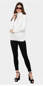 Pull-over doux et moelleux à col roulé pour femme, tendance, en tricot scandinave, provenant d'un fournisseur indien à bas prix - Product Image 5