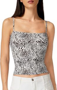 Custom Hot-Selling Casual Crop Slim Fit Knitted Camisole Breathable Quick Dry Eco-Friendly Striped Print Sexy Backless Women's - Product Image 6