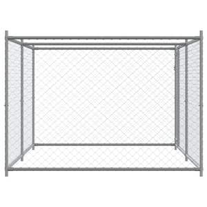 Grande cage pour chien durable en acier galvanisé gris - Product Image 5