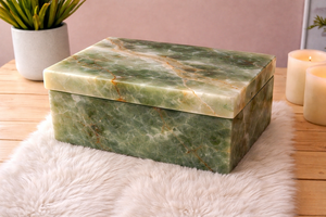 Premium Eco-Friendly Green Onyx Handmade Jewelry Storage <b>Box</b> for <b>Easter</b> and Halloween <b>Gifts</b> - Product Image 3