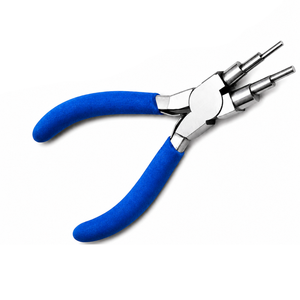 Pince à former des anneaux multiples avec poignée bleue, outil de fabrication de bijoux en acier inoxydable pour la création de boucles, anneaux, pendentifs et artisanat DIY - Product Image 6