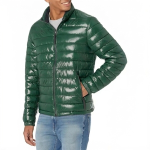 Blouson matelassé surdimensionné personnalisé pour homme, manteau d'hiver épais, streetwear à marque privée - Product Image 1