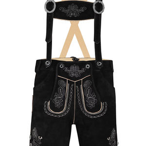 Nouvel article : Lederhose pour hommes, vêtements bavarois, Trachten, Lederhose courte de haute qualité en cuir véritable pour la nouvelle saison 2026 - Product Image 1