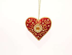 <b>Beaded</b> Embroidery Christmas Decoration Zari Embroidery Christmas Ornaments Christmas Hanging Decoration - Product Image 2