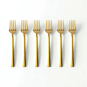 Fourchette à dessert en laiton Royal, finition miroir, design rustique, éblouissante - Product Image 3