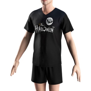 Maillot de baseball en gros, grande quantité, fermeture boutonnée, empiècements contrastants, haute qualité, vêtements d'équipe OEM, polyester, séchage rapide - Product Image 1