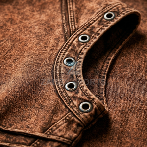 Chaleco con Capucha sin Mangas de Mezclilla Lavada al Ácido para Hombre, Estilo Vintage, Ropa Casual Urbana, OEM ODM Personalizado en Zabex Sports - Product Image 3