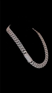 Wholesale Hip Hop Custom <b>Name</b> Cuban Link <b>Chain</b> Lab Moissanite Iced Necklace Gold Plated IGI Certified Gift for Women Men - Product Image 1