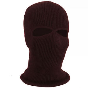 Masque facial en tricot noir unisexe, 100% acrylique, pour adulte, 56-58 cm - Product Image 4