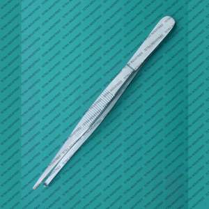 Pinces chirurgicales à tissus, 8 pouces, à 2 dents, à pointe dentée, en acier inoxydable allemand, certifiées CE - Product Image 6