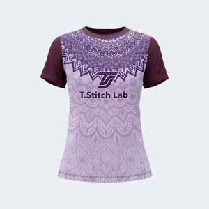 Camiseta de Diseño Tribal para Mujer, Nueva Llegada, Casual, de Alta Calidad, Corte Regular, Manga Corta, Estampado, Logotipo y Talla Personalizables - Product Image 1