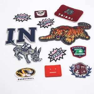 Patchs brodés personnalisés avec logo sur le devant, 2D/3D, haute qualité, viscose/polyester, doublure en coton unisexe - Product Image 4