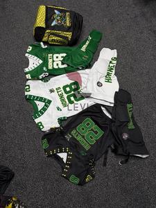 ชุดเสื้อและกางเกงทีมพรีเมียมคุณภาพสูง ผลิตจากโพลีเอสเตอร์ 100% พร้อมกระเป๋า  รับสั่งทำลายพิมพ์ดิจิทัล ชุดยูนิฟอร์มอเมริกันฟุตบอล - Product Image 5